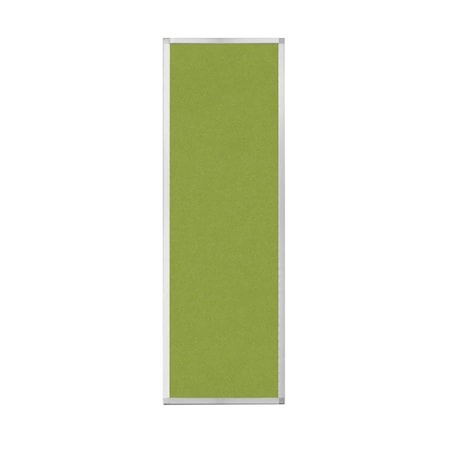Hush Panel Configurable Cubicle Partition 2' X 6' Lime Green Fabric